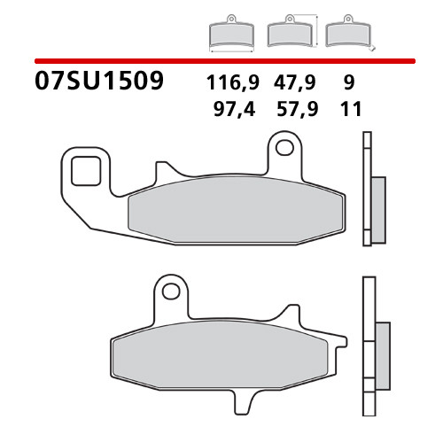 Placute frana fata brembo carbon ceramic 07SU1509