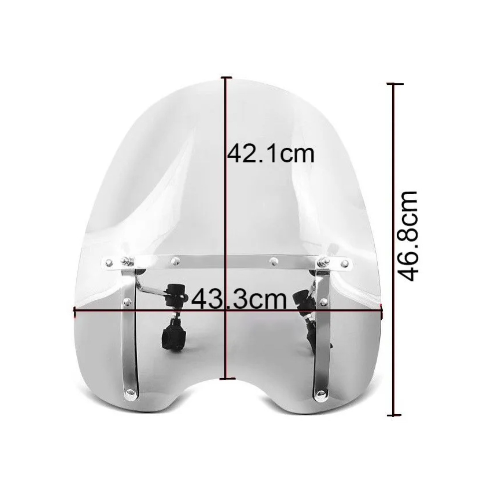 Parbriz Universal Moto Chooper Suzuki Yamaha Honda Harley Kawasaki - imagine 5