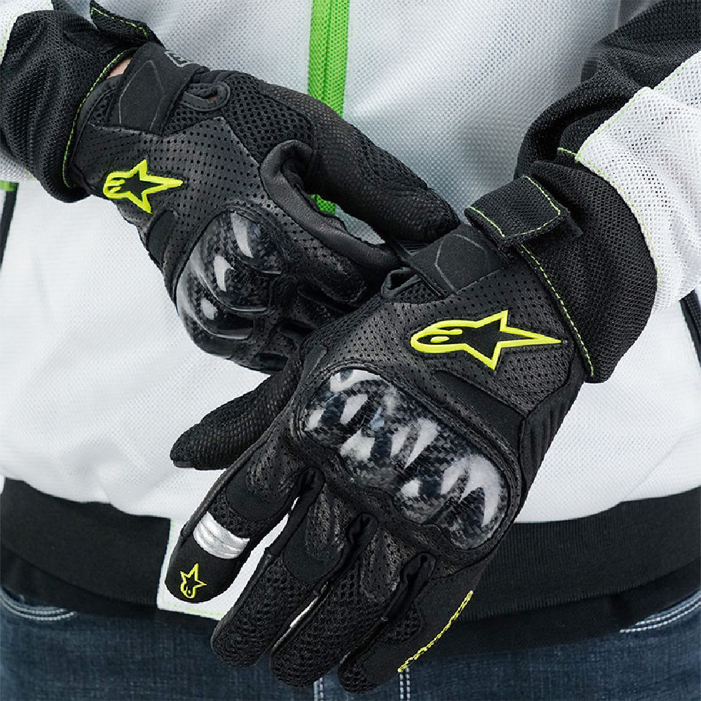 Manusi Moto ALPINESTARS SMX-1 V2 WENTYLOWANE Marime S - imagine 2