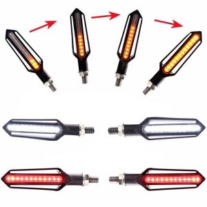 Set 4buc Semnalizari Secventiale Moto Atv DRL Stop Frana