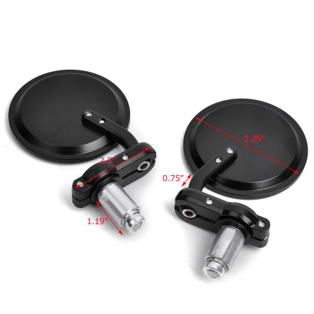 Set Oglinzi Capete Ghidon Chooper Cafe Racer Naked - imagine 3