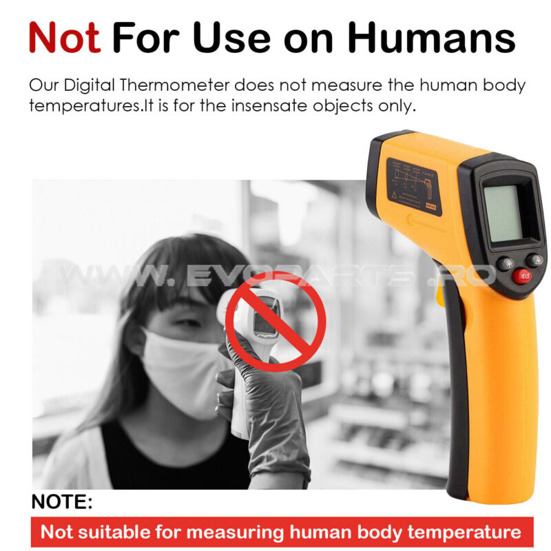 Termometru Pistol Laser Temperatura Non-Contact - imagine 4