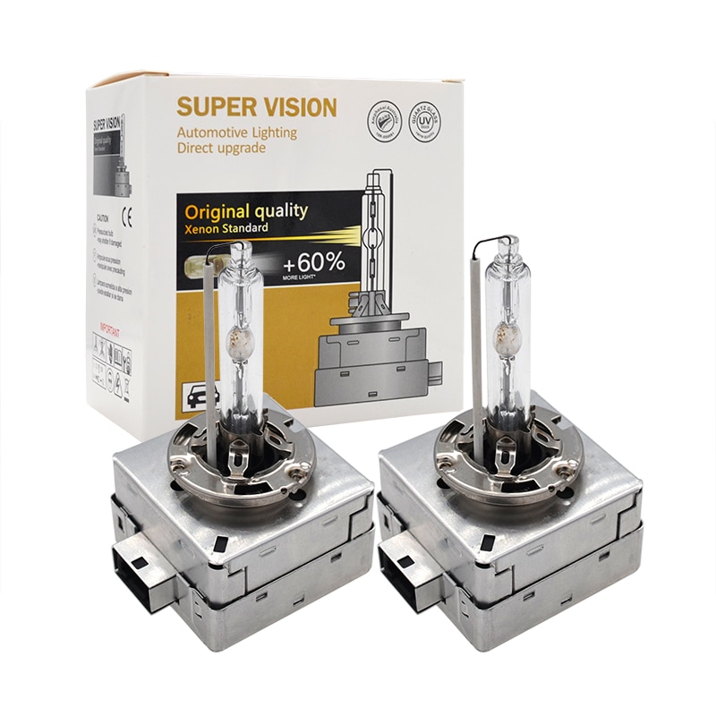 Bec Xenon Auto D1S D1R 4300K 6000K Super Vision +60% lumina 35W