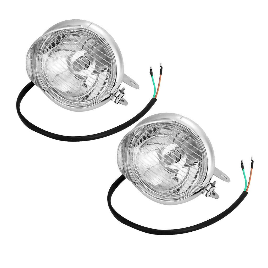 Set Proiectoare Moto Chooper Ceata Cromate 4' - imagine 2