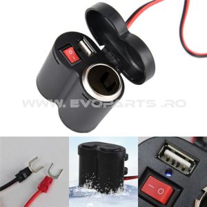 Priza Incarcare USB / BRICHETA Ghidon Moto Atv Waterproof