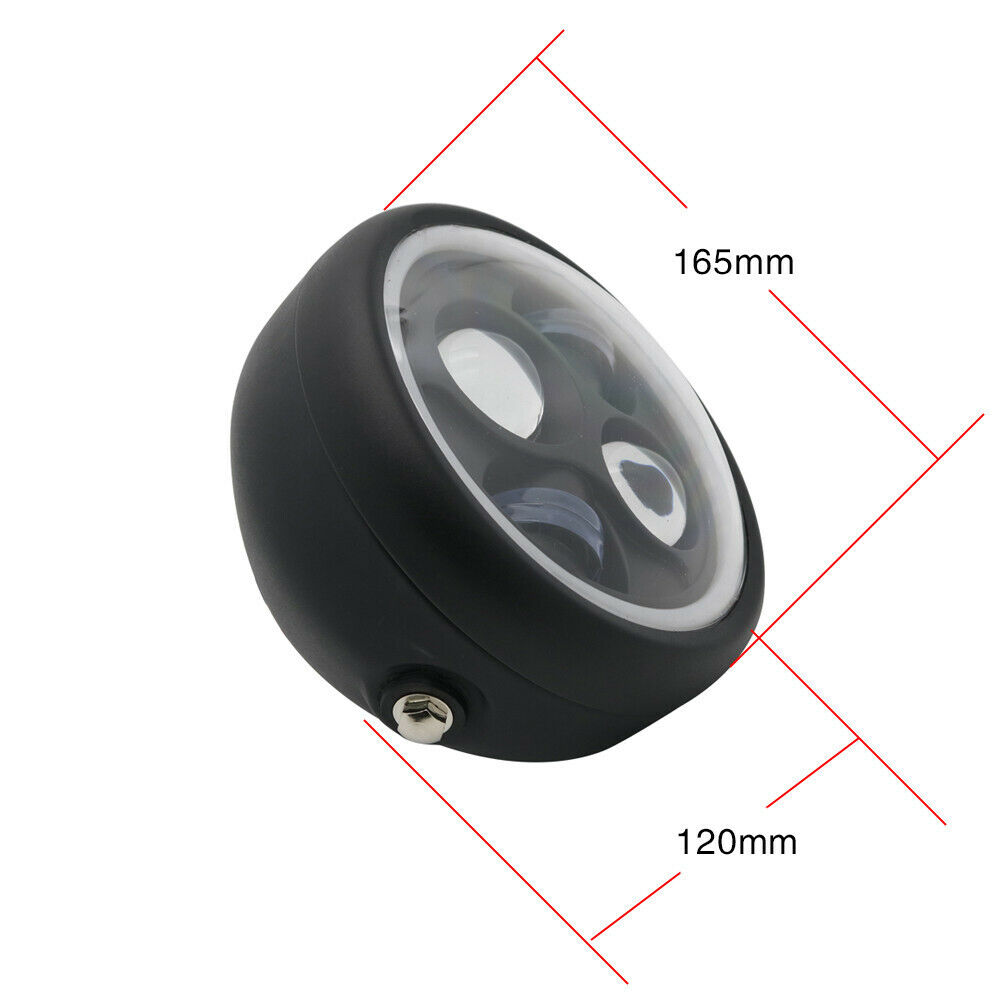 Far Moto Cafe Racer Lupa Angel Eyes Custom Bobber Chooper 16CM - imagine 4