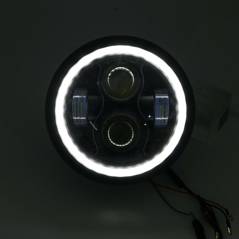 Far Moto Cafe Racer Lupa Angel Eyes Custom Bobber Chooper 16CM - imagine 2