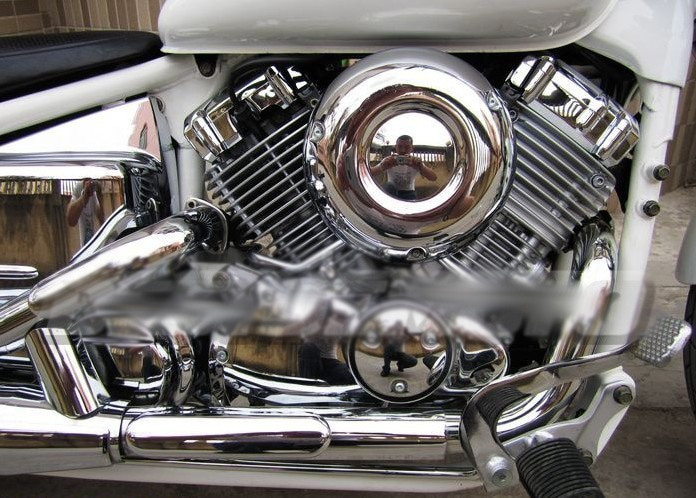 Capac Cromat Yamaha Dragstar XVS650 VStar Filtru Aer Carcasa - imagine 4