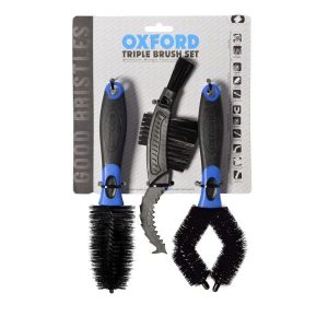 Set 3 perii Oxford pentru curatare motocicleta si bicicleta Lant Moto ATV