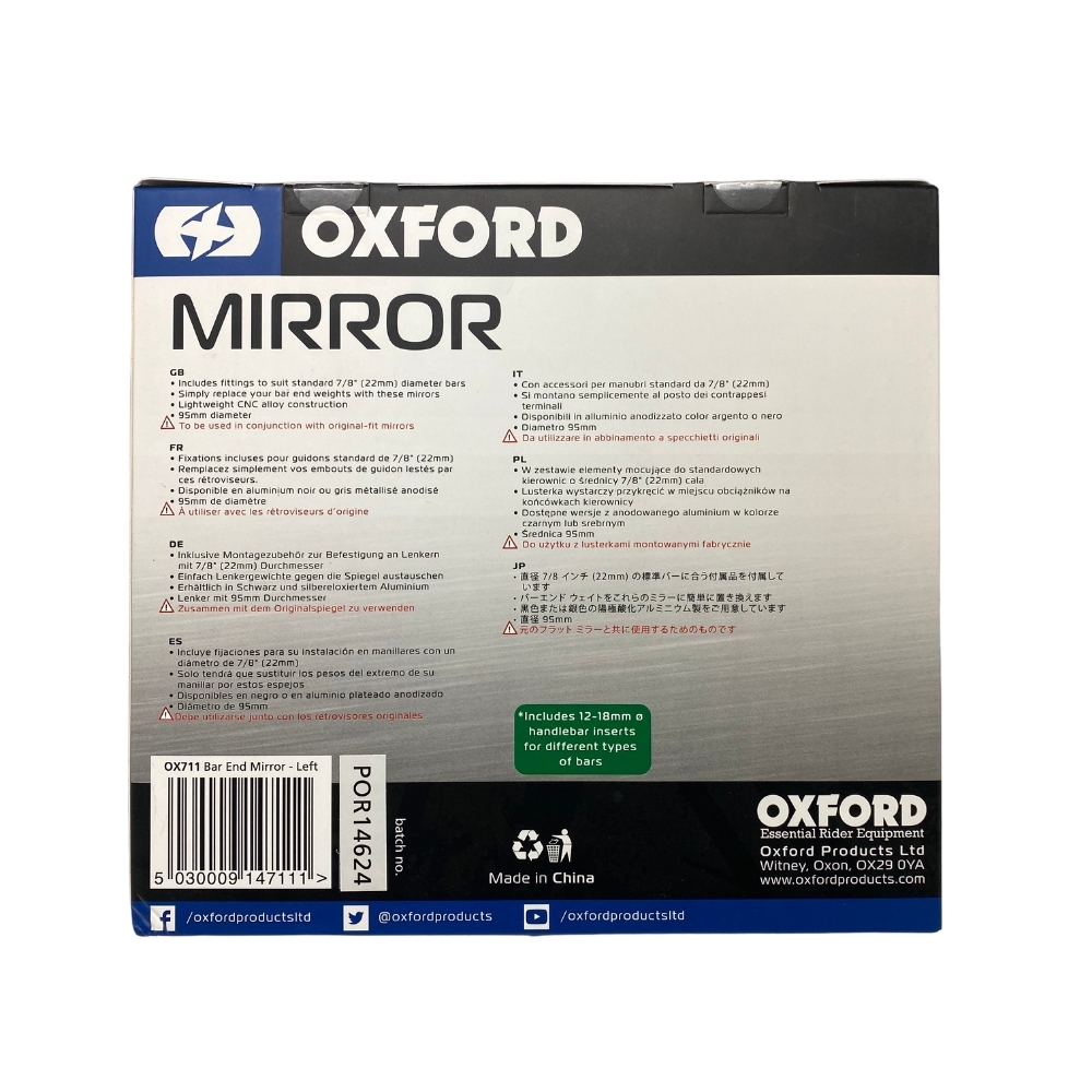 OGLINDA OXFORD PREMIUM STANGA ALUMINIU OX711 - imagine 3