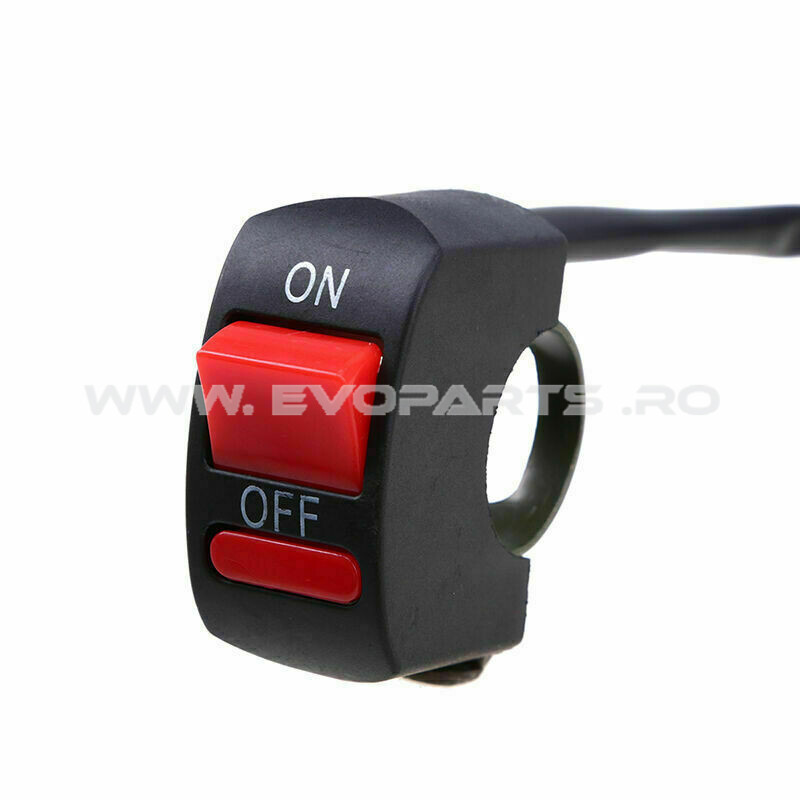 Intrerupator Buton ON OFF Ghidon Motocicleta ATV