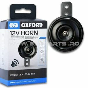 Claxon Moto Atv OXFORD 12V 105db Negru / Cromat