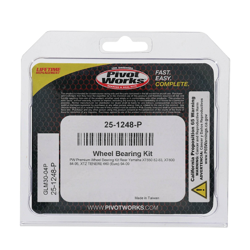 Kit Rulmenti roata spate Yamaha XT550 XT600 XTZ Tenere 660 1982-2009 All balls 25-1248 - imagine 3