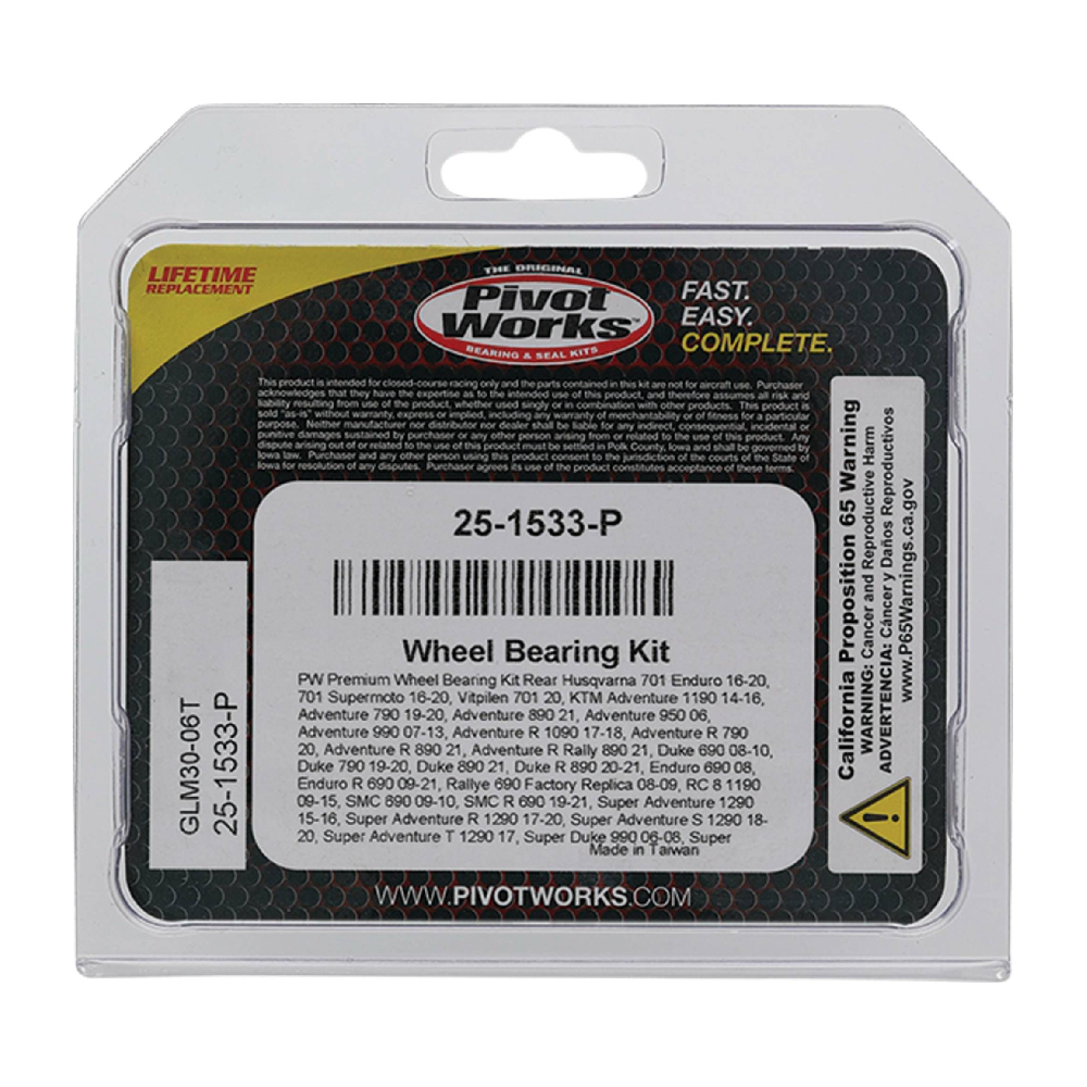 Kit rulmenti roata spate KTM Duke Andventure Husqvarna All Balls 25-1533 - imagine 3