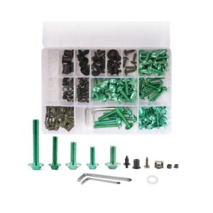 Kit Complet Suruburi Carene Moto Honda Suzuki Kawasaki Yamaha A035GREEN