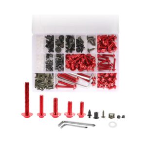 Kit Complet Suruburi Carene Moto Honda Suzuki Kawasaki Yamaha A035RED