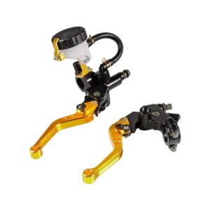 Manete Moto Ambreiaj cu rezervor Cablu Pompa Frana maneta Universale Ghidon 22mm A835GOLD