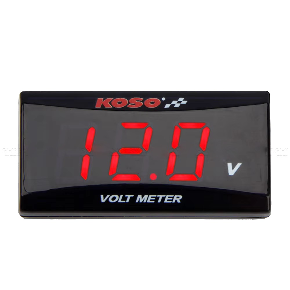 Voltmetru digital KOSO slim LCD universal A1004RED