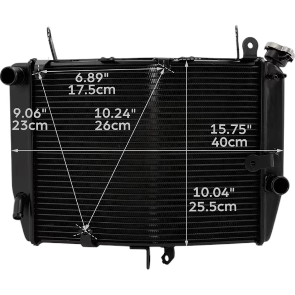 Radiator Yamaha YZF R6 2003-2004 R6S 2006-2010 - imagine 2