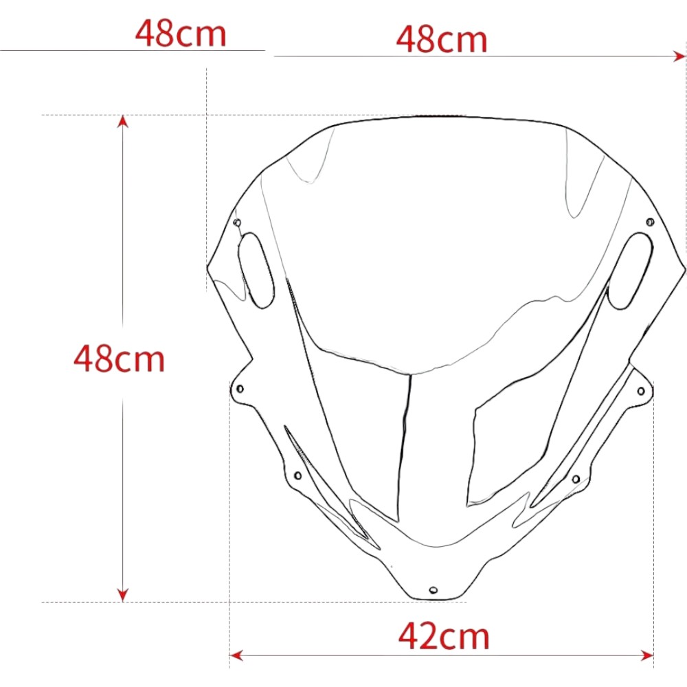 Parbriz double bubble fumuriu Yamaha TMAX500 TMAX 500 2008-2011 PB113 - imagine 2
