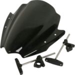 Parbriz double bubble fumuriu universal ghidon 22mm/ 25mm/ 28mm naked PB118