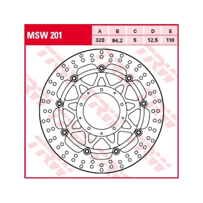 Disc Frana Fata HONDA VFR 1200 MSW201 TRW