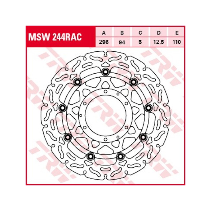 Disc Frana Fata Honda CBR600F MSW244RAC TRW