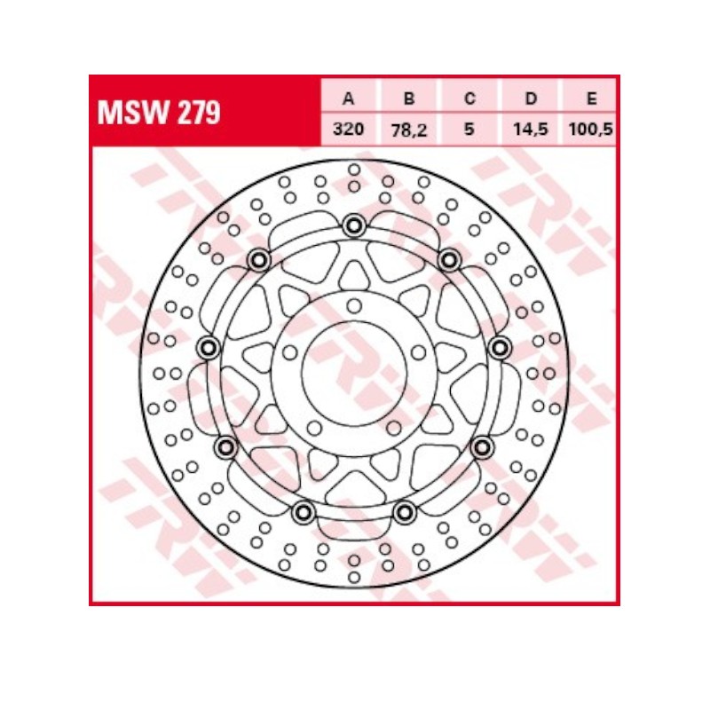 Disc Frana Fata Triumph Sprint ST 1050 2006 TRW MSW279