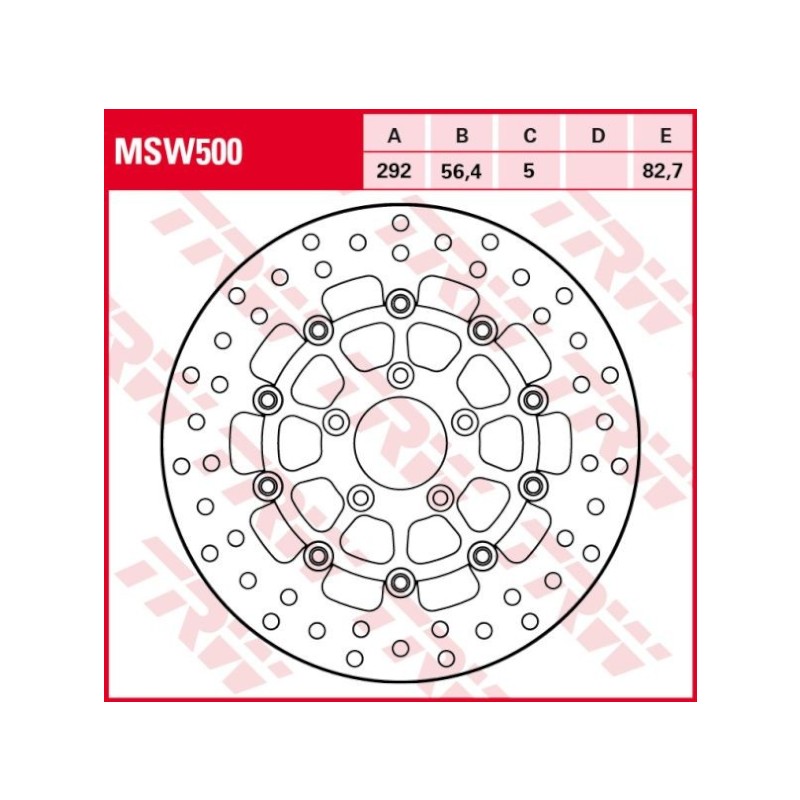 Disc Frana Fata Harley Davidson MSW500 TRW