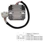 DZE Regulator Tensiune Yamaha FZS 600 2002-2003 DZE02486 releu incarcare