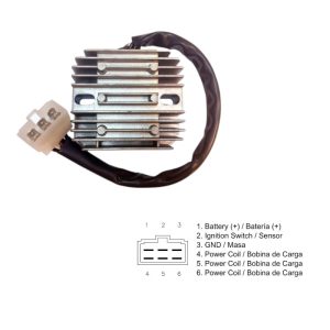 DZE Regulator Tensiune Kawasaki Vulcan DZE02496 releu incarcare