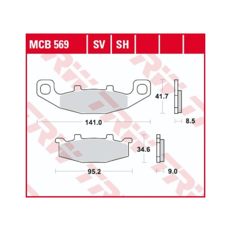Placute Frana Fata Sinterizate TRW MCB569SV